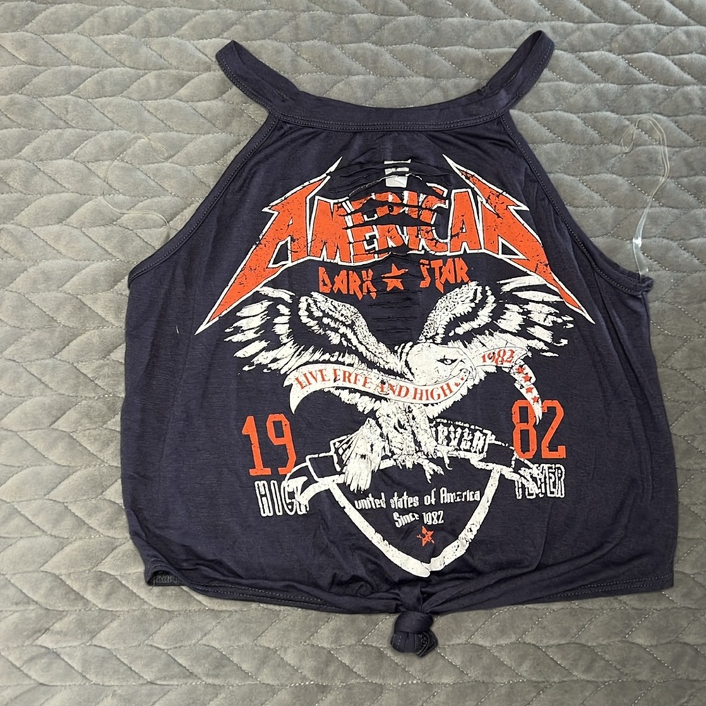 American Rocker Slashed Tee size Large - Picture 2 of 8
